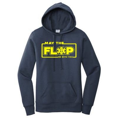 May The Flop Be With You Funny Holdem Poker Card Player Gift Women's Pullover Hoodie