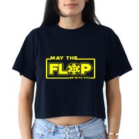 May The Flop Be With You Funny Holdem Poker Card Player Gift Crop Top