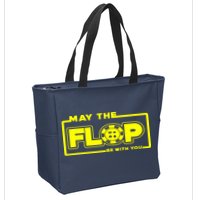 May The Flop Be With You Funny Holdem Poker Card Player Gift Zip Tote Bag