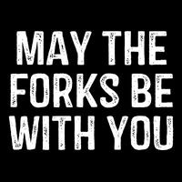 May The Forks Be With You Funny Thanksgiving 7-Panel Snapback Hat