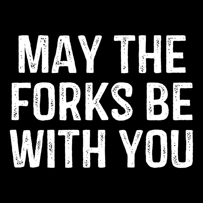 May The Forks Be With You Funny Thanksgiving 7-Panel Snapback Hat