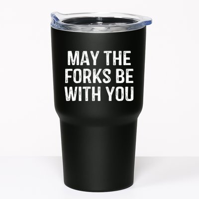 May The Forks Be With You Funny Thanksgiving Tumbler