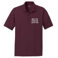 May The Forks Be With You Funny Thanksgiving PosiCharge RacerMesh Polo