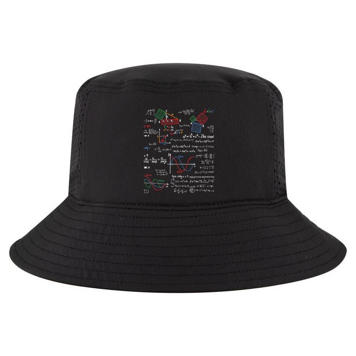 Math Teacher Formulas Cheat Sheet Cool Geek Nerd Cool Comfort Performance Bucket Hat