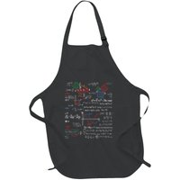 Math Teacher Formulas Cheat Sheet Cool Geek Nerd Full-Length Apron With Pockets