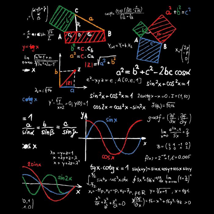 Math Teacher Formulas Cheat Sheet Cool Geek Nerd Mousepad