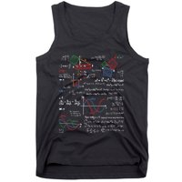 Math Teacher Formulas Cheat Sheet Cool Geek Nerd Tank Top