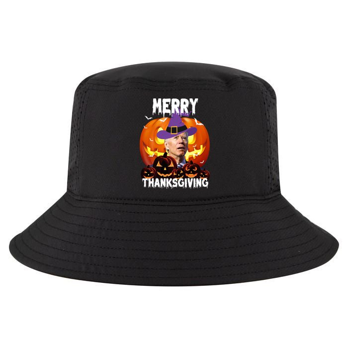 Merry Thanksgiving Funny Joe Biden Halloween Cool Comfort Performance Bucket Hat