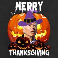Merry Thanksgiving Funny Joe Biden Halloween Cool Comfort Performance Bucket Hat
