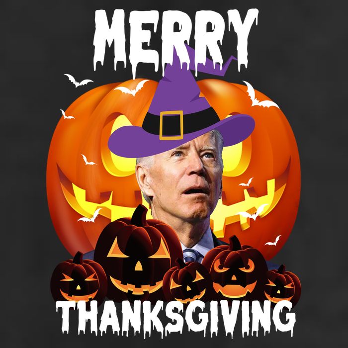 Merry Thanksgiving Funny Joe Biden Halloween Cool Comfort Performance Bucket Hat