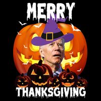 Merry Thanksgiving Funny Joe Biden Halloween Performance Shirt