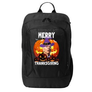 Merry Thanksgiving Funny Joe Biden Halloween City Backpack