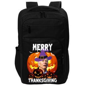 Merry Thanksgiving Funny Joe Biden Halloween Impact Tech Backpack