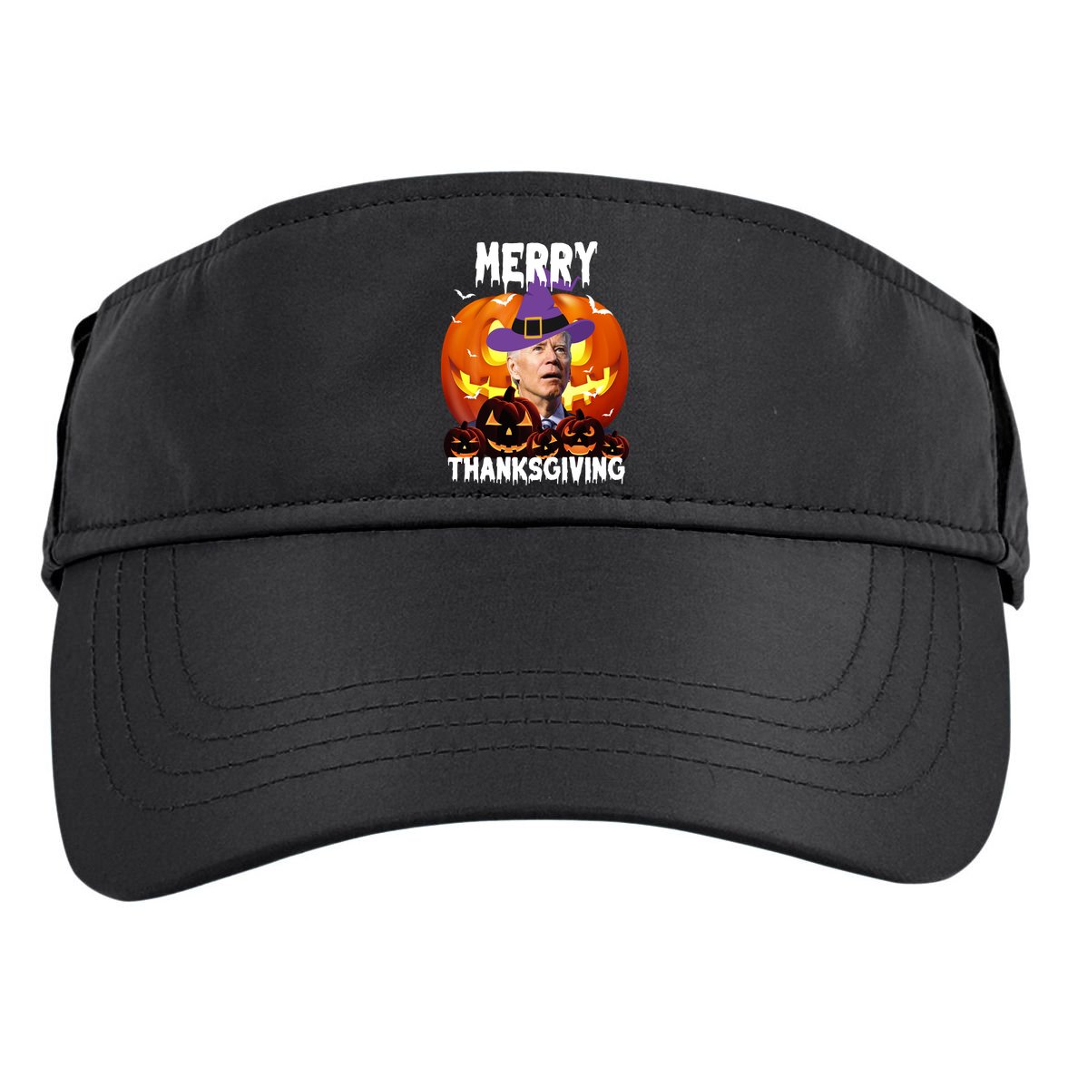 Merry Thanksgiving Funny Joe Biden Halloween Adult Drive Performance Visor