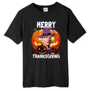 Merry Thanksgiving Funny Joe Biden Halloween Tall Fusion ChromaSoft Performance T-Shirt