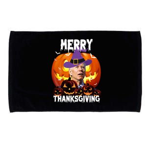 Merry Thanksgiving Funny Joe Biden Halloween Microfiber Hand Towel