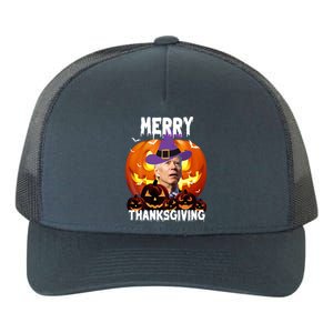 Merry Thanksgiving Funny Joe Biden Halloween Yupoong Adult 5-Panel Trucker Hat