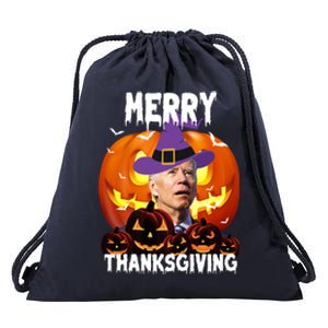 Merry Thanksgiving Funny Joe Biden Halloween Drawstring Bag