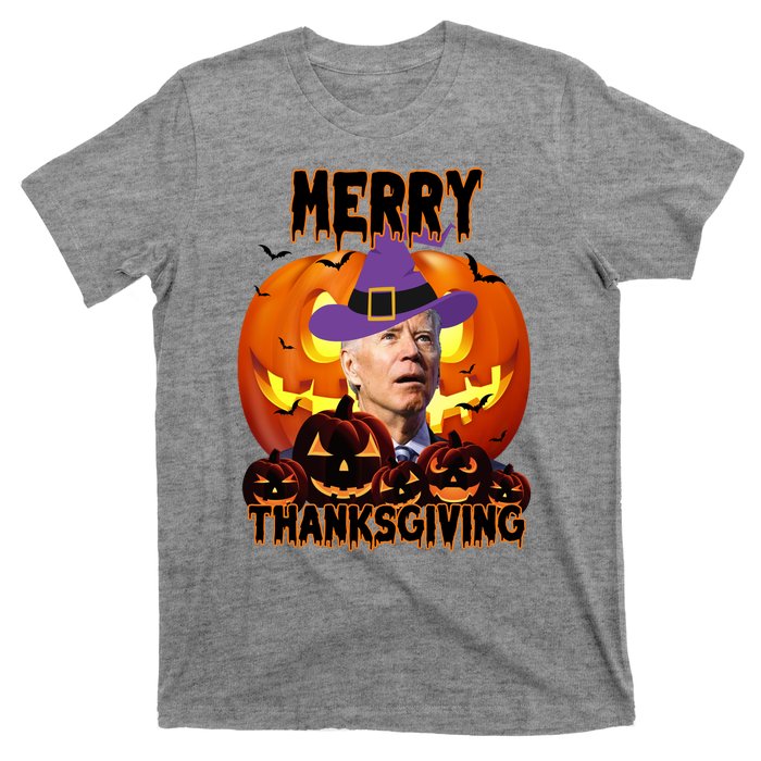 Merry Thanksgiving Funny Joe Biden Halloween T-Shirt