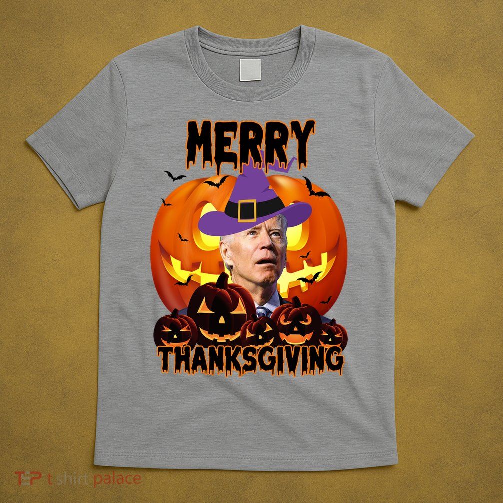 Merry Thanksgiving Funny Joe Biden Halloween T-Shirt