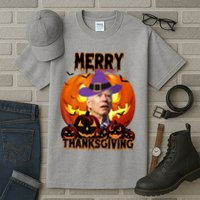 Merry Thanksgiving Funny Joe Biden Halloween Tall T-Shirt