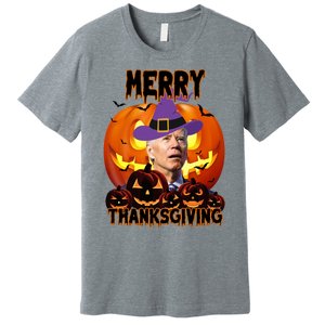 Merry Thanksgiving Funny Joe Biden Halloween Premium T-Shirt