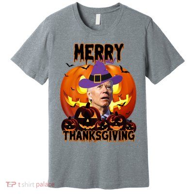 Merry Thanksgiving Funny Joe Biden Halloween Premium T-Shirt
