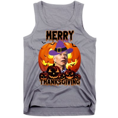 Merry Thanksgiving Funny Joe Biden Halloween Tank Top