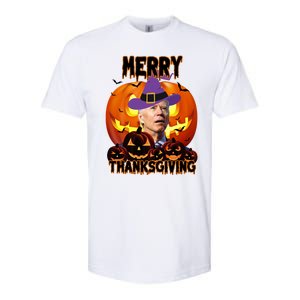 Merry Thanksgiving Funny Joe Biden Halloween Softstyle CVC T-Shirt