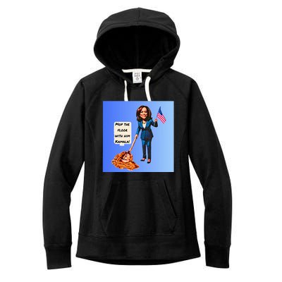 Mop The Floor With Him Kamala! Women's Fleece Hoodie