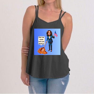 Mop The Floor With Him Kamala! Women's Strappy Tank