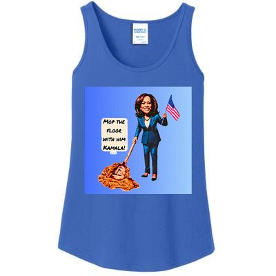 Mop The Floor With Him Kamala! Ladies Essential Tank