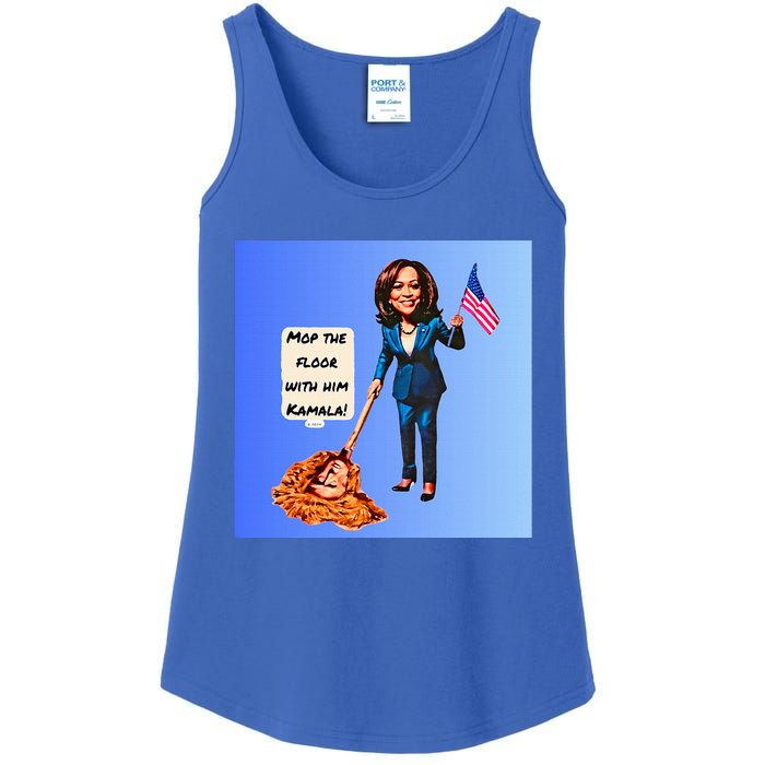 Mop The Floor With Him Kamala! Ladies Essential Tank