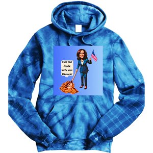 Mop The Floor With Him Kamala! Tie Dye Hoodie