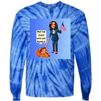 Mop The Floor With Him Kamala! Tie-Dye Long Sleeve Shirt