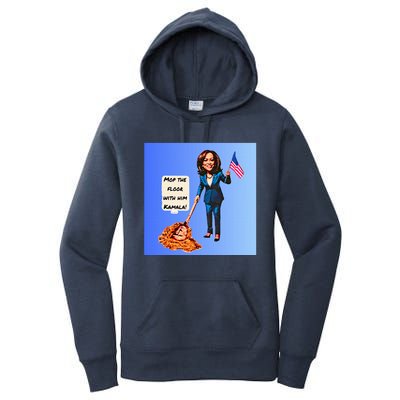 Mop The Floor With Him Kamala! Women's Pullover Hoodie