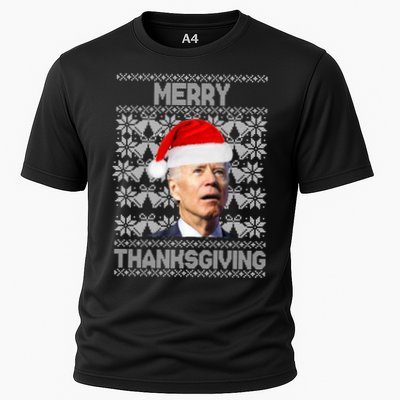 Merry Thanksgiving Funny Biden Ugly Christmas Performance Shirt