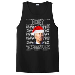 Merry Thanksgiving Funny Biden Ugly Christmas PosiCharge Competitor Tank