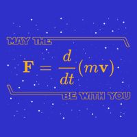 May The F = M(Dv/Dt) Be With You Funny Physics Geek Gift Mousepad