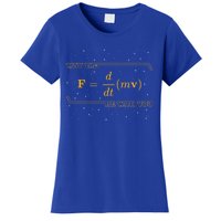 May The F = M(Dv/Dt) Be With You Funny Physics Geek Gift Women's T-Shirt