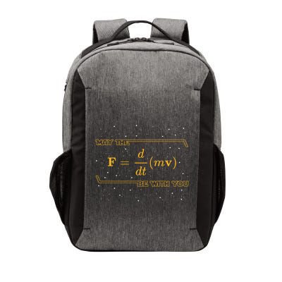 May The F = M(Dv/Dt) Be With You Funny Physics Geek Gift Vector Backpack