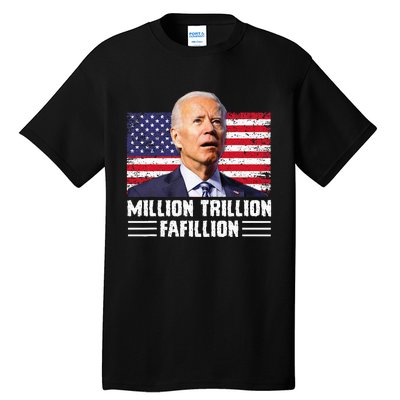 Million Trillion Fafillion Confused Biden Trump Debates 2024 Tall T-Shirt