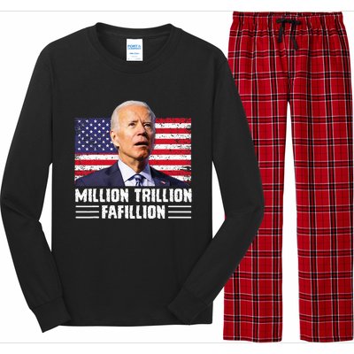 Million Trillion Fafillion Confused Biden Trump Debates 2024 Long Sleeve Pajama Set