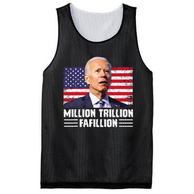 Million Trillion Fafillion Confused Biden Trump Debates 2024 Mesh Reversible Basketball Jersey Tank