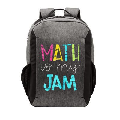 Math Teacher funny Math is My Jam Valentine's Day Vector Backpack