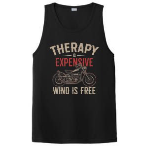 Motorcycle Therapy Funny PosiCharge Competitor Tank