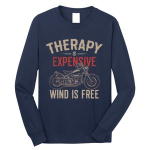 Motorcycle Therapy Funny Long Sleeve Shirt