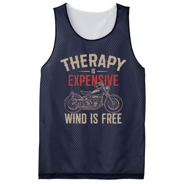 Motorcycle Therapy Funny Mesh Reversible Basketball Jersey Tank