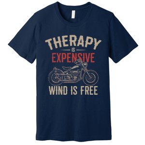 Motorcycle Therapy Funny Premium T-Shirt