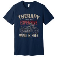 Motorcycle Therapy Funny Premium T-Shirt